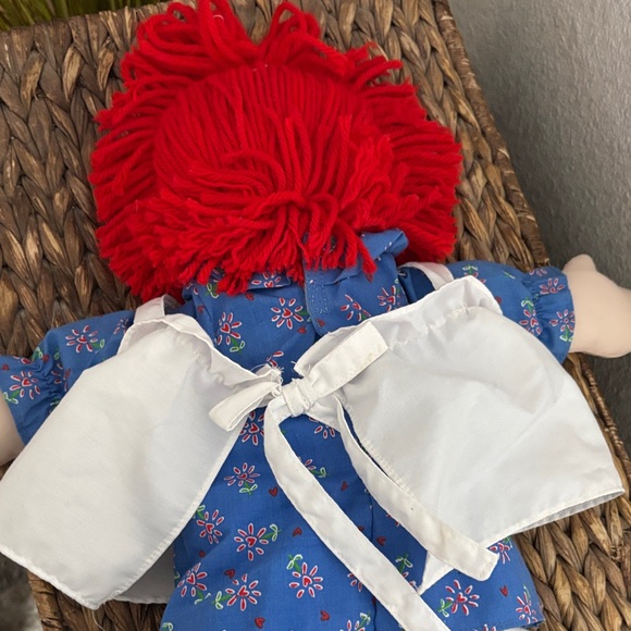 Rag Doll with Red Hair and Blue Dress - Picture 2 of 3